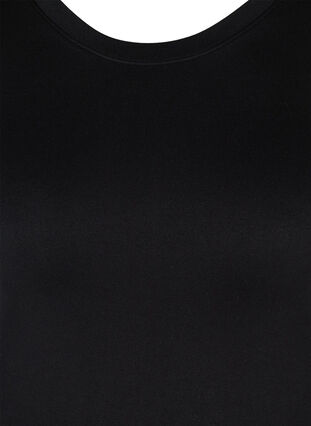 Ensfarget sømløs undertrøye, Black, Packshot image number 2