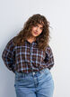 Rutete skjorte med Loose fit, Brun, Model image number 0