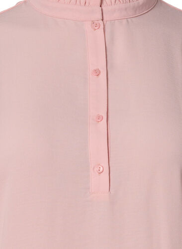 Langermet tunika med volangkrage, Strawberry Cream, Packshot image number 2