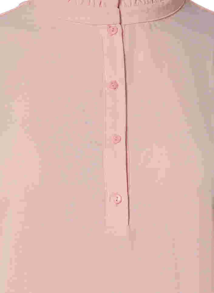 Langermet tunika med volangkrage, Strawberry Cream, Packshot image number 2