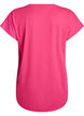 T-skjorte til trening med V-hals, Rosa, Packshot image number 1