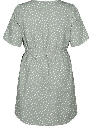 FLASH - Kortermet kjole med belte, Iceberg Green Dot, Packshot image number 1
