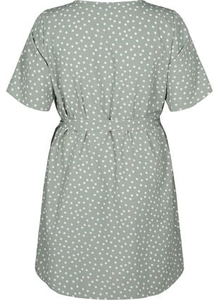 FLASH - Kortermet kjole med belte, Iceberg Green Dot, Packshot image number 1