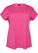 Kortermet T-skjorte i bomullsblanding, Rosa, Packshot image number 0