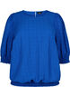 Smockbluse med lyocell (TENCEL), Strong Blue, Packshot image number 0