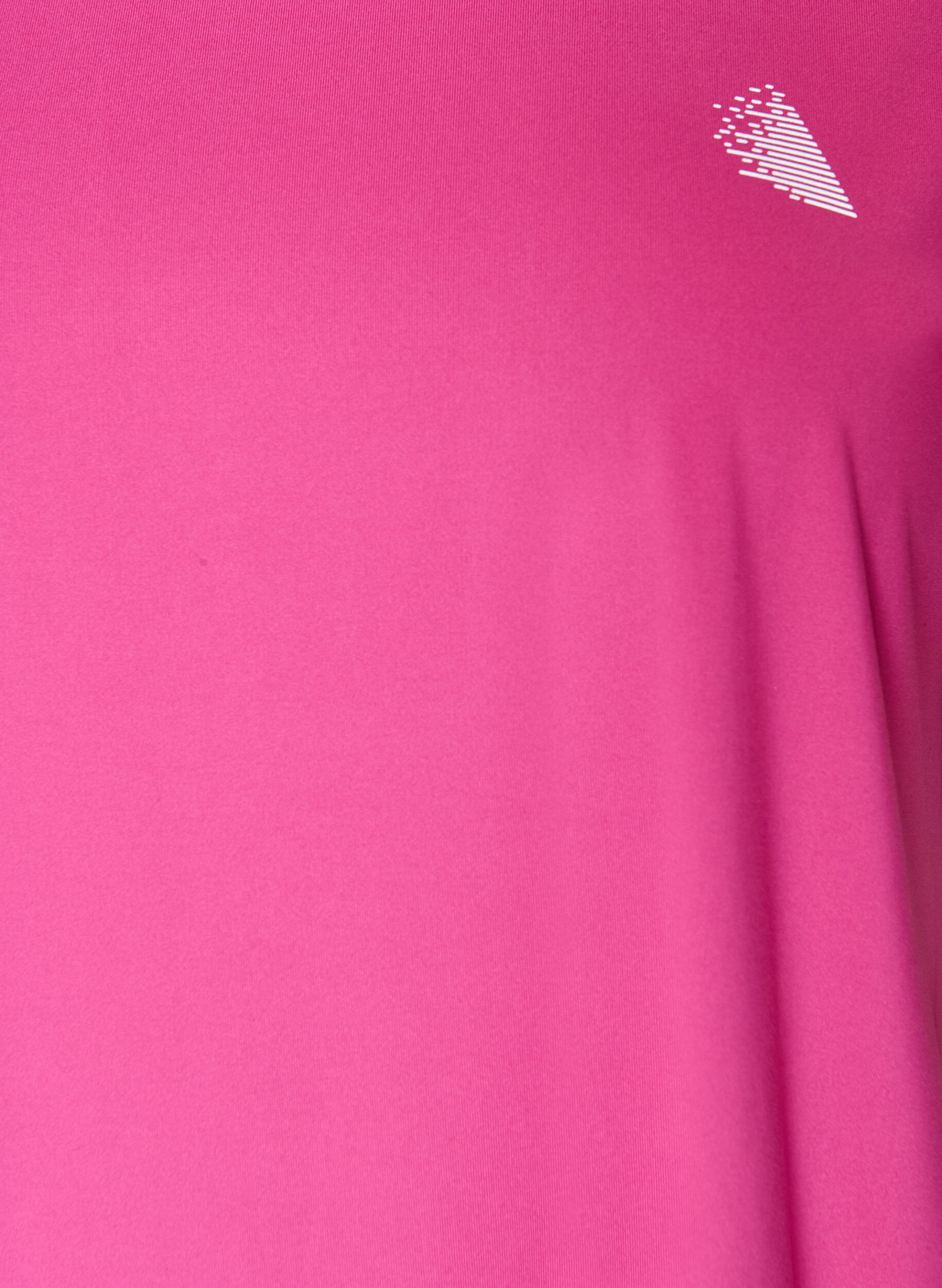 ZizziEnsfarget trenings-T-skjorte, Rosa, Packshot image number 2