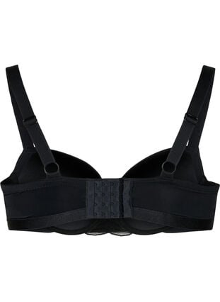 Zizzi Formstøpt BH med mesh, Black, Packshot image number 1