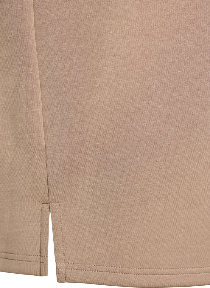 Loose fit T-skjorte med halve ermer, Beige, Packshot image number 3