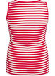 Stripete ribbestrikket singlet, R&oslash;d, Packshot image number 1