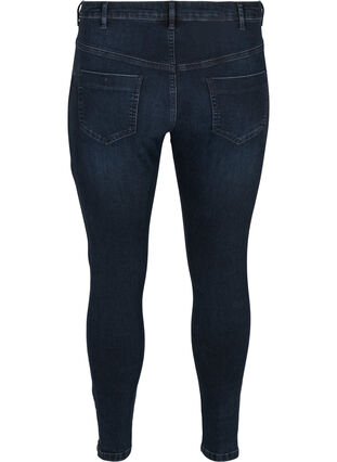 Cropped slim fit Emily jeans, Blue black denim, Packshot image number 1