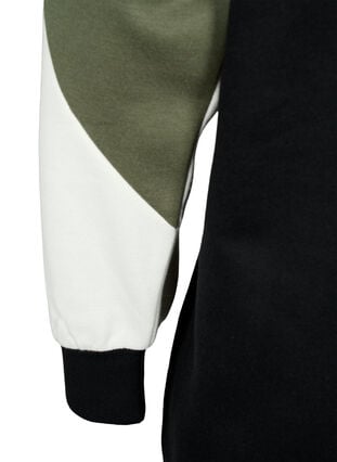 Lang genser med colorblock, Kalamata Color B. , Packshot image number 3