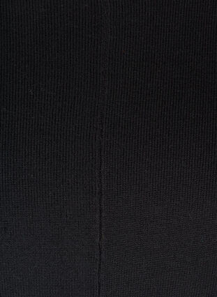 Løs strikkegenser med ribbekanter, Black, Packshot image number 2