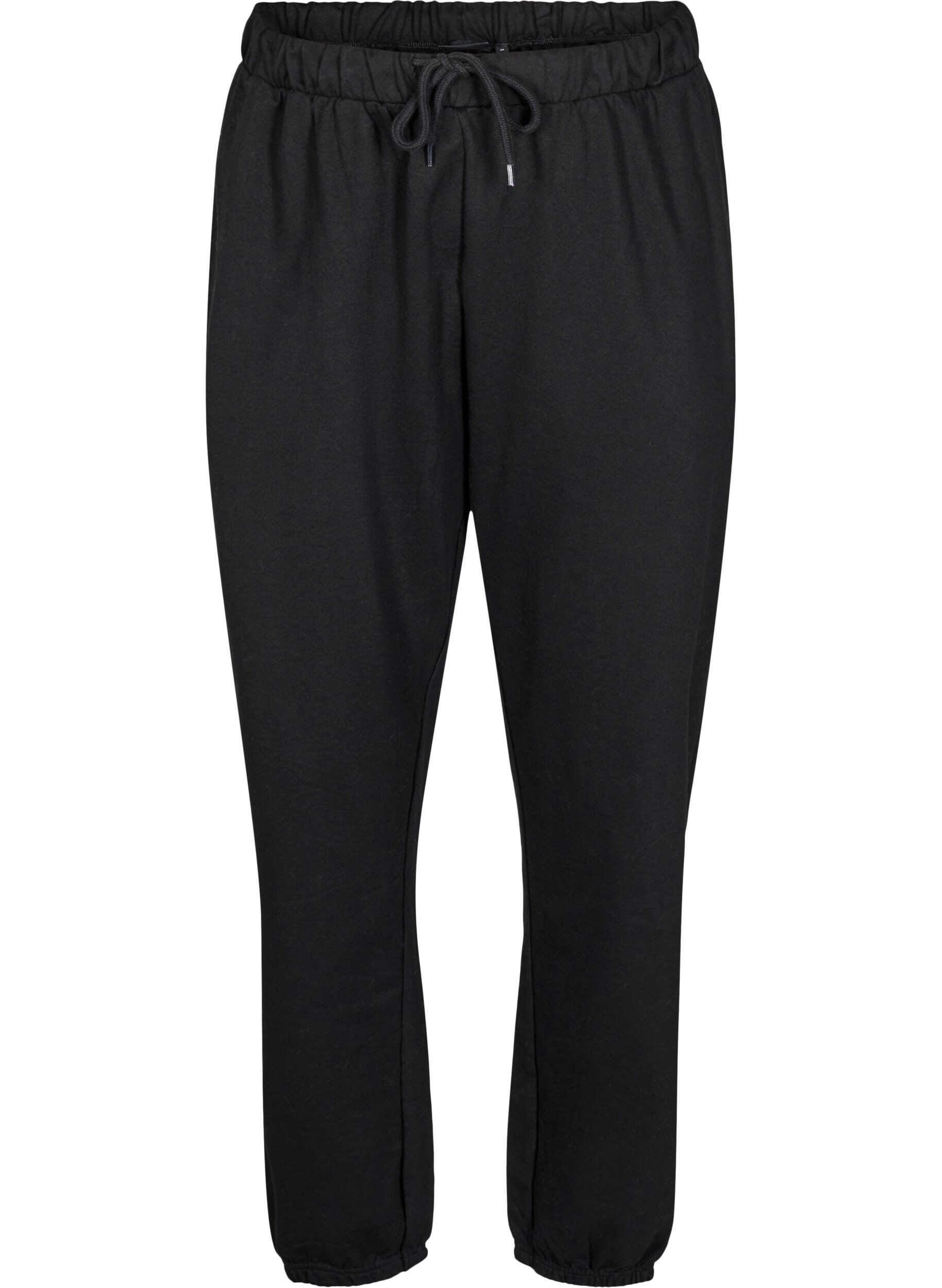 ZizziJoggebukser med lommer, Svart, Packshot image number 0