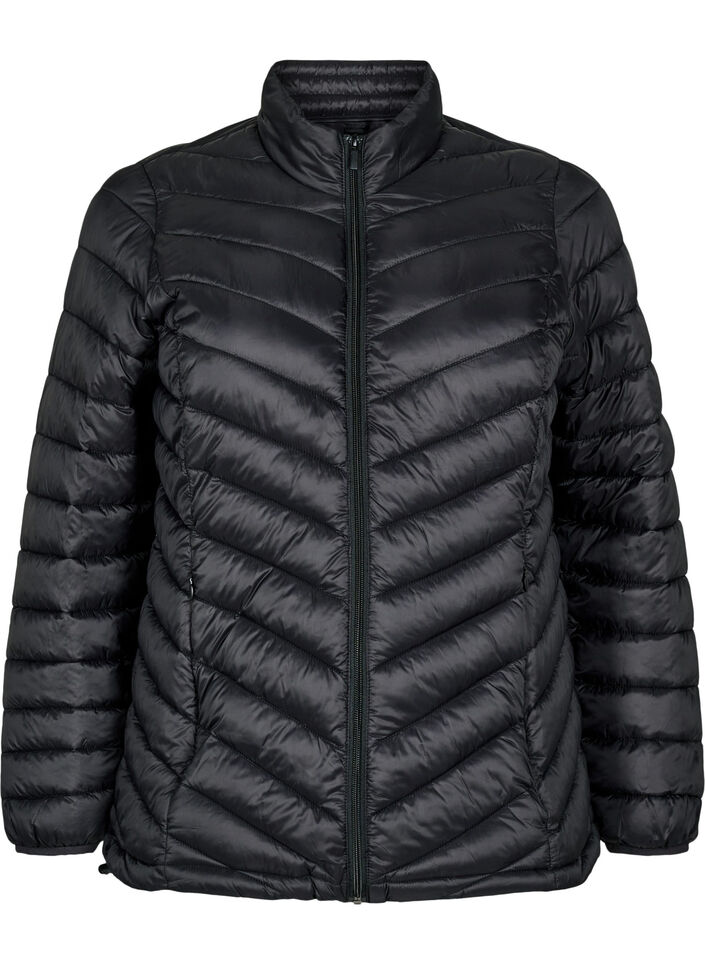 Lett jakke med lommer, Svart, Packshot image number 0