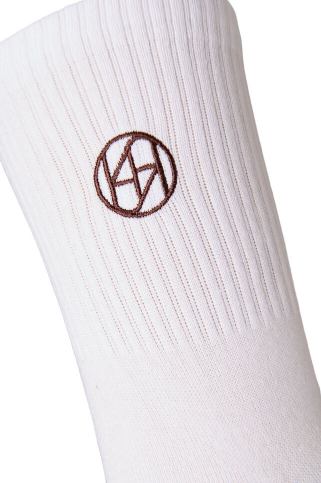 3-pakk med sportssokker med logo, Brun, Packshot image number 3
