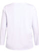 Basis jersey topp med lange ermer, Hvit, Packshot image number 1