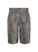 Leopardmønstret denim Bermudashorts, Brun, Packshot image number 1