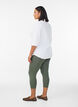 Basisleggings i viskose med 3/4-lengde, Gr&oslash;nn, Model image number 2