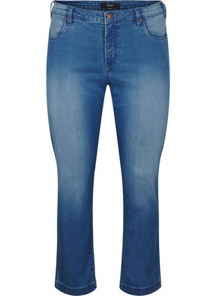 Slim fit Emily jeans med normal høyde i livet, Light blue, Packshot image number 0