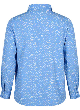 Zizzi FLASH - Skjorte med prikker, Marina White Dot, Packshot image number 1