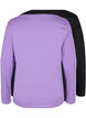 Basisgenser i bomull, 2 stk., Paisley Purple/Black, Packshot image number 1