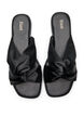 Wide fit - Slip-in med kryssede satengstropper, Svart, Packshot image number 1