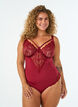 Underwired blondebody med stroppdetalj, R&oslash;d, Model image number 0