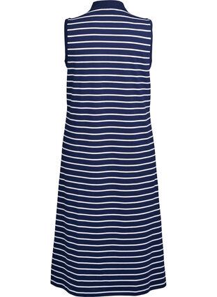 Zizzi Ermeløs polokjole i midilengde, Blå, Packshot image number 1