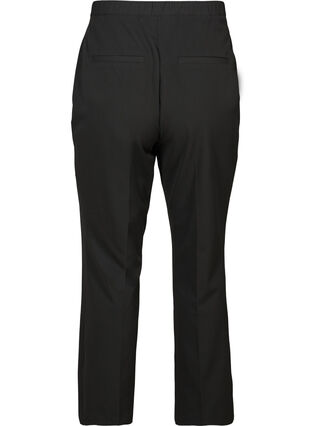 Klassiske bukser med elastikk i livet, Black, Packshot image number 1