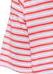Lang oversized stripete T-skjorte i &oslash;kologisk bomull, Lilla, Packshot image number 4