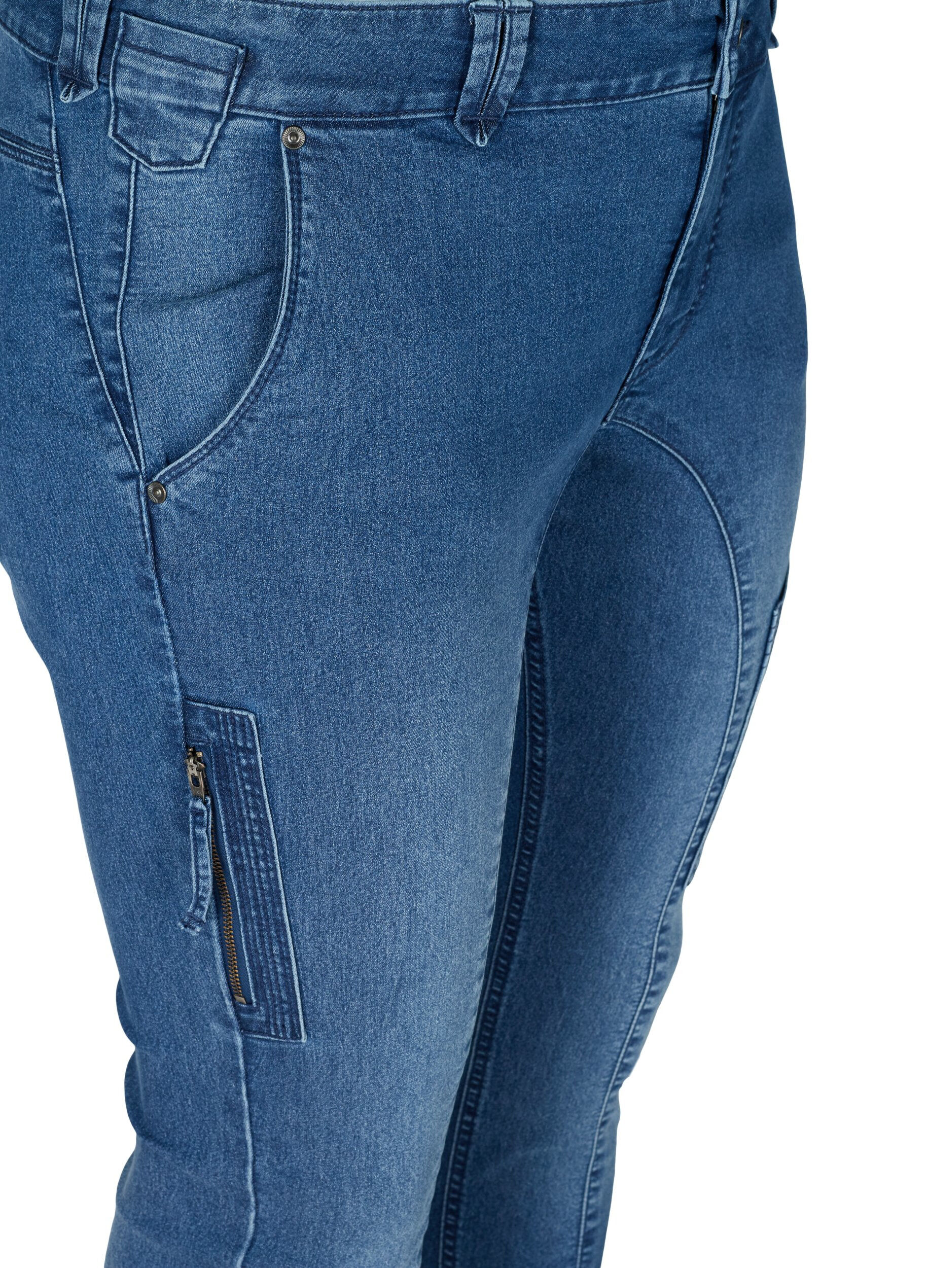 Zizzi Sanna jeans, Blue denim, Packshot image number 2