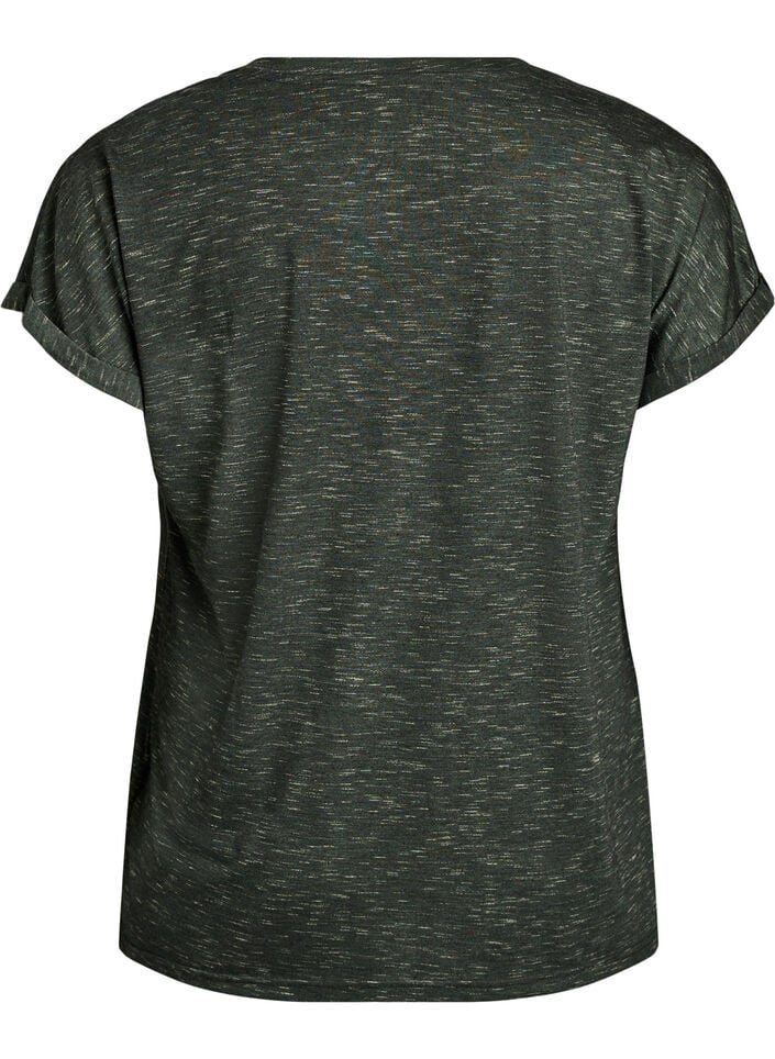 L&oslash;s trenings-T-skjorte med korte ermer, Gr&oslash;nn, Packshot image number 1