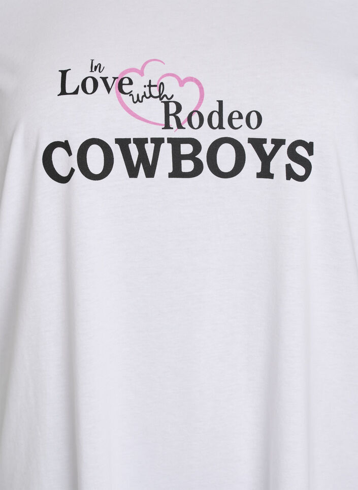 T-skjorte med trykk, Hvit, Packshot image number 2