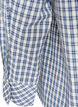 Loose fit rutete skjorte med knytebelte, Bl&aring;, Packshot image number 3