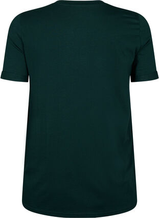 Bomulls T-skjorte med V-hals, Scarab, Packshot image number 1