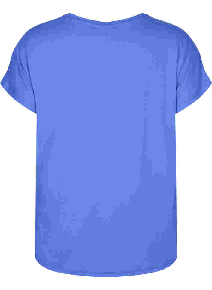 Ensfarget t-skjorte til trening, Dazzling Blue, Packshot image number 1