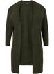 Lang cardigan i ribbestrikk, Forest Night Mel., Packshot image number 0