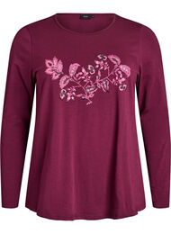 Nattopp i bomull med frontprint, Fig W. Paisley