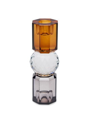 Lysestake i krystallglass, Brown/Smoke Comb, Packshot image number 1