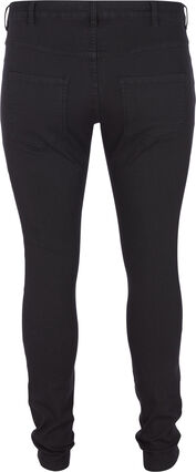 Super slim Amy jeans med høyt liv, Black, Packshot image number 1