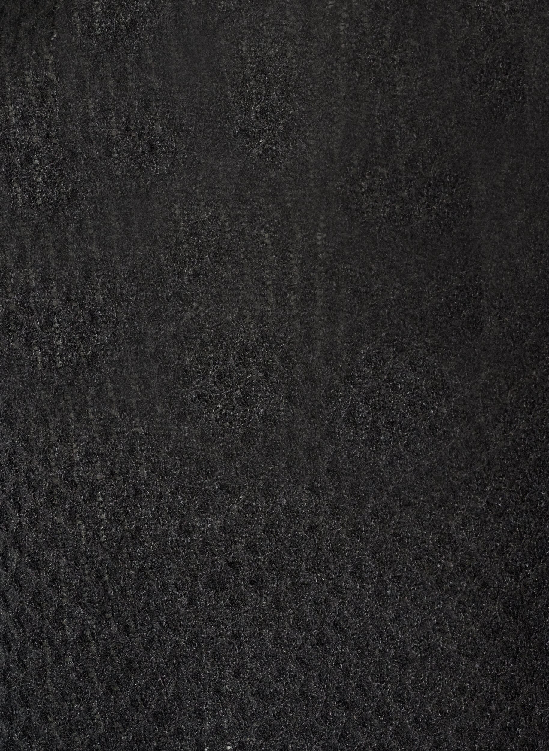 ZizziStrikkebluse med strukturert hullm&oslash;nster, Svart, Packshot image number 2