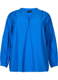 Langermet bluse i viskosemiks, Skydiver