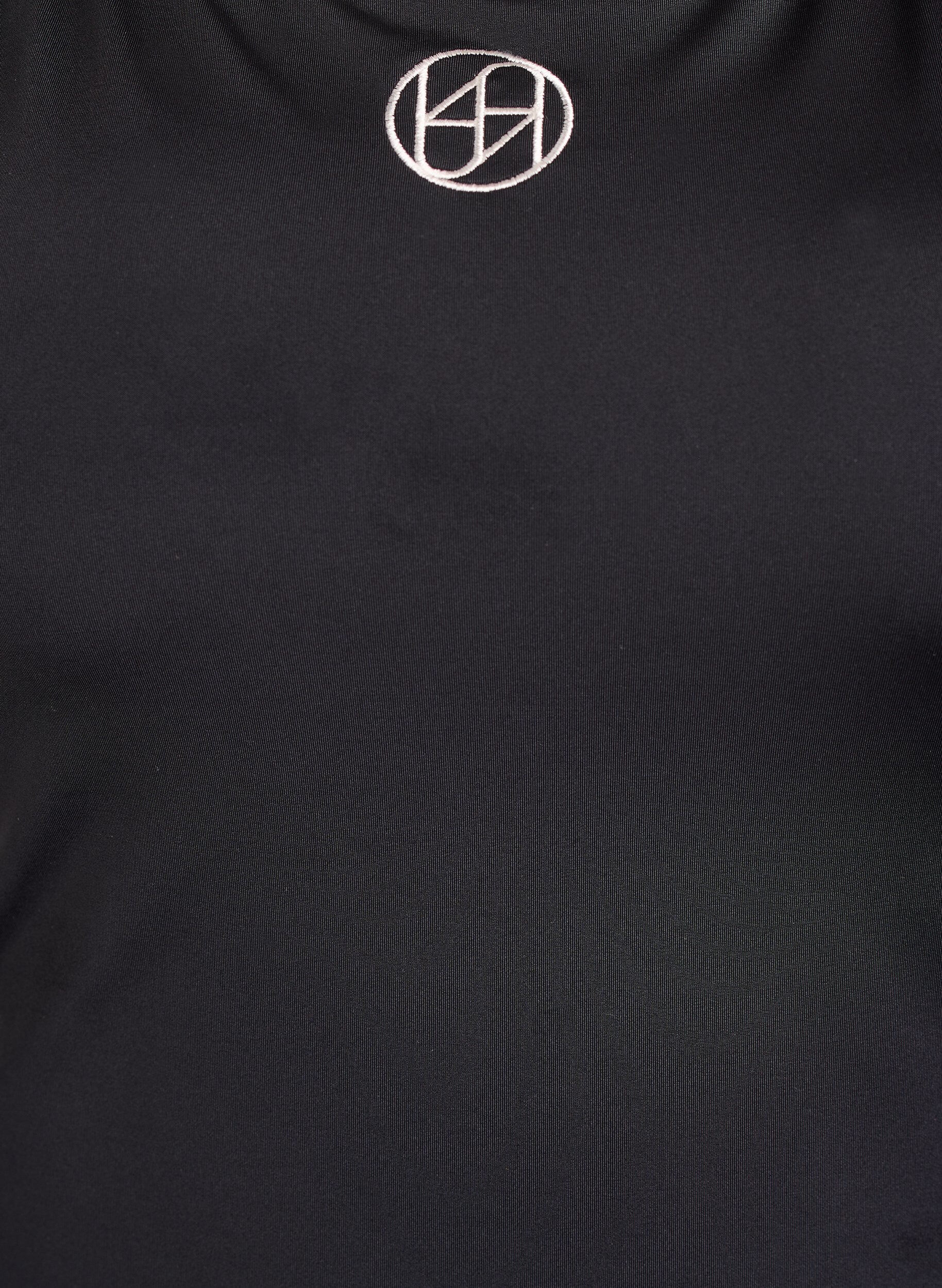 Zizzi Sportsbadedrakt med kontrastkant og kryssende stropper, Svart, Packshot image number 2