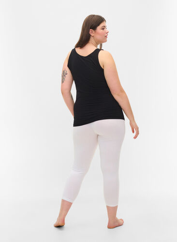 3/4-basisleggings, Bright White, Model image number 1