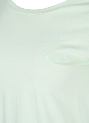 Kortermet T-skjorte i bomull med trykk, Spray Day Dreamer, Packshot image number 2