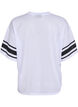Sporty T-skjorte med fronttrykk, White, Packshot image number 1