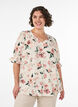 Skjortebluse med 1/2 ermer, Rosa, Model image number 0