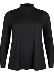 FLASH - Bluse med lange ermer og turtleneck, Black