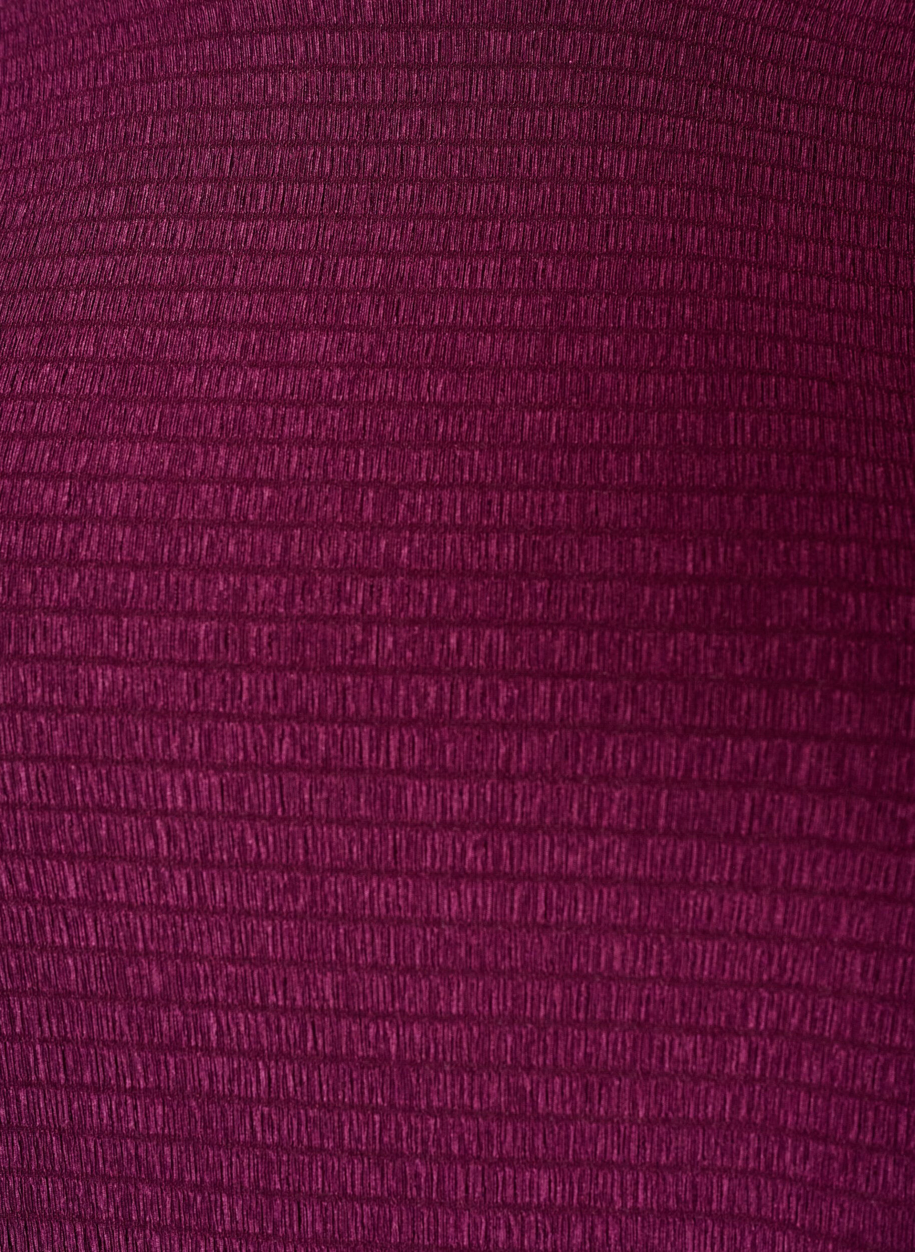 ZizziTeksturert bluse med b&oslash;lgete kanter, Lilla, Packshot image number 2