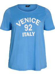 T-skjorte med trykk, Bl&aring;